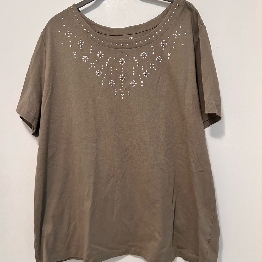 Coral Bay Embellished Short Sleeve T-Shirt
